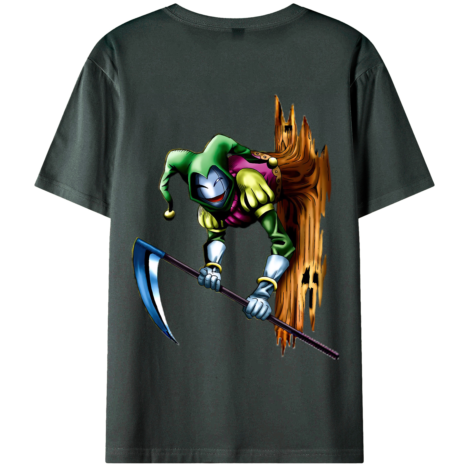 （画像用） 遊☆戯☆王 Yu-Gi-Oh! 綿100％ メンズ半袖Tシャツ（バックプリント） 通気性